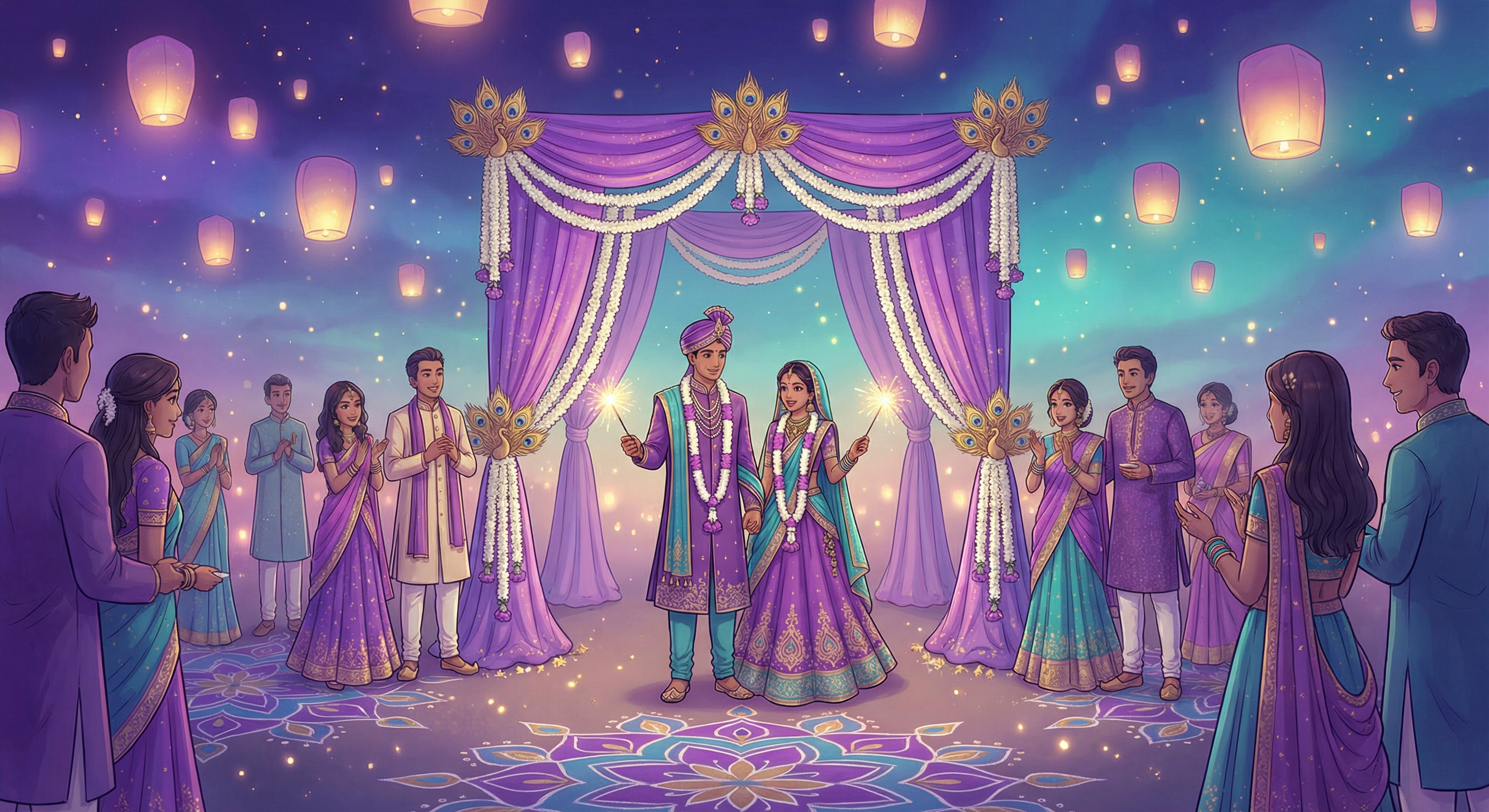 Twilight Wedding Mandap